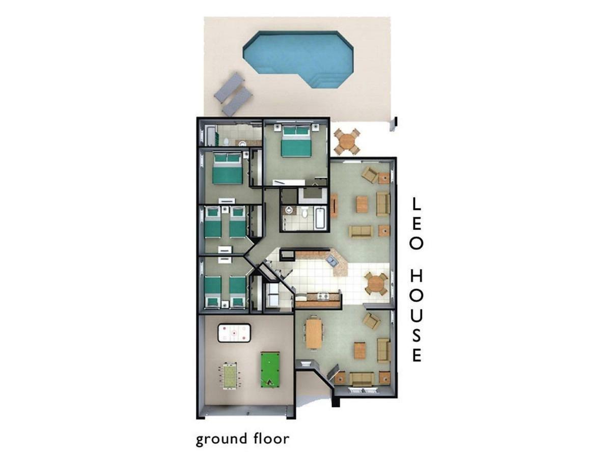 Spacious Villa With Private Pool - No Carpet - Disney Area Kissimmee Dış mekan fotoğraf